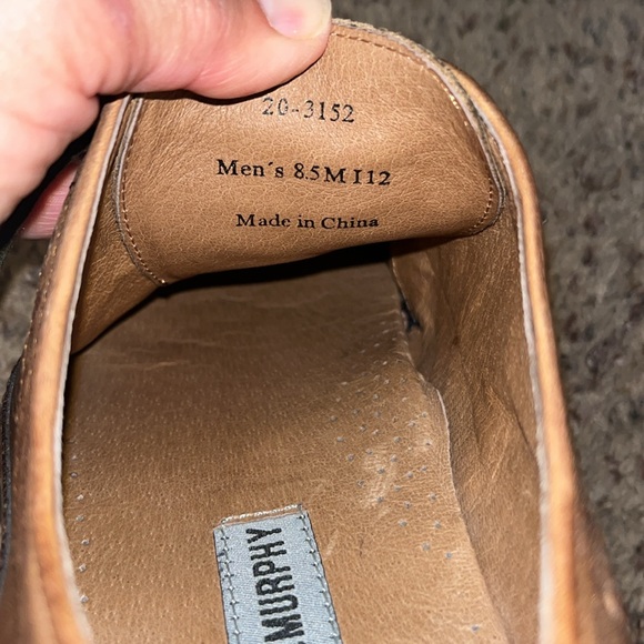 Men's Johnston Murphy Brown Wing Tip Shoes Size 8.5 M - Picture 13 of 14